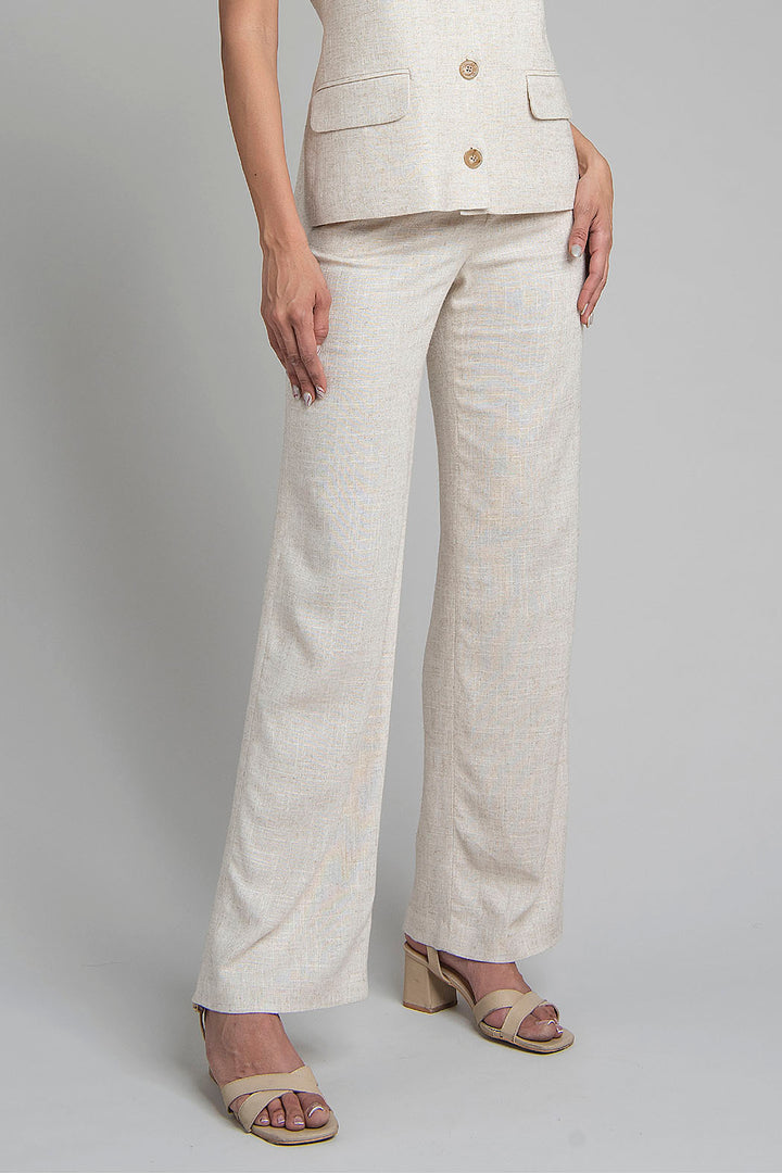 Pantalon Liso Corte Recto