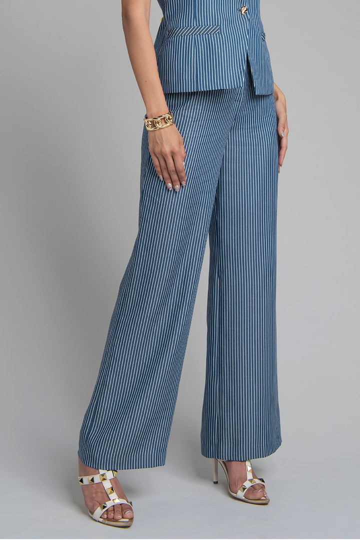 Pantalon Estampado De Rayas