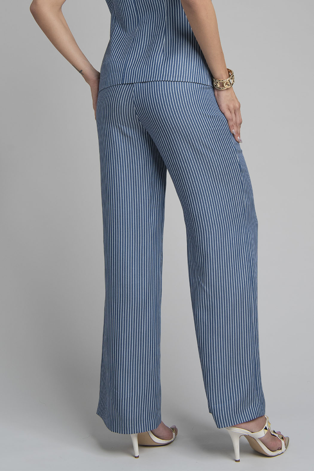 Pantalon Estampado De Rayas