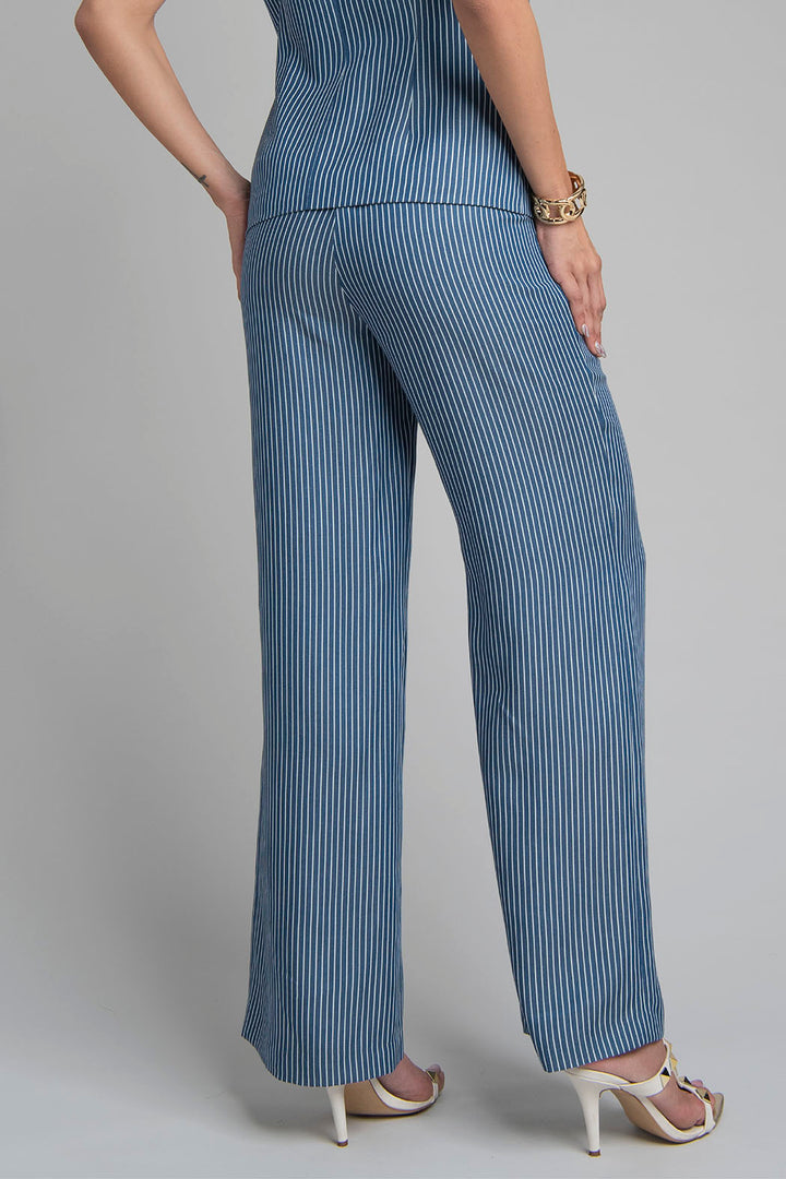 Pantalon Estampado De Rayas