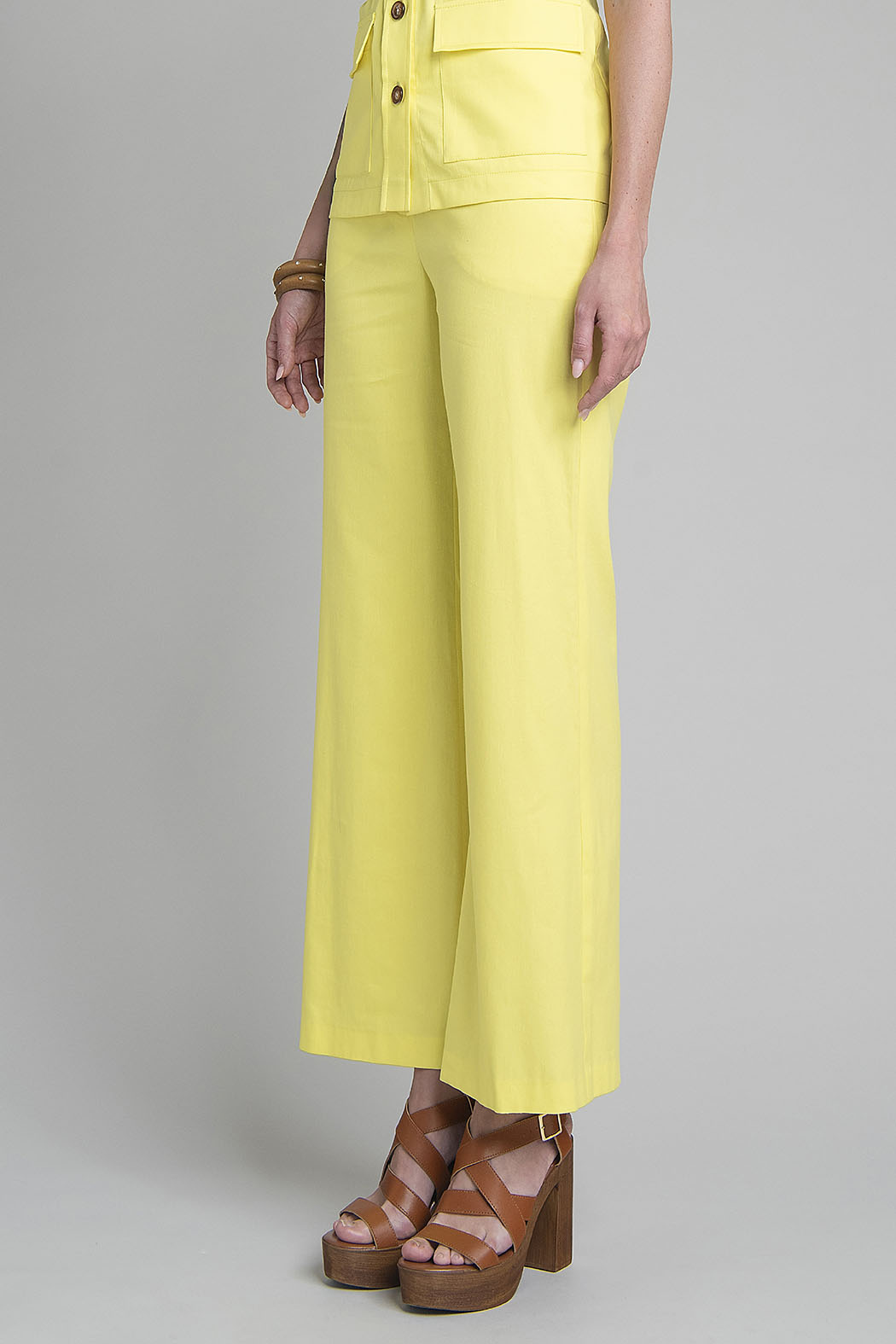 Pantalon Liso Corte Recto
