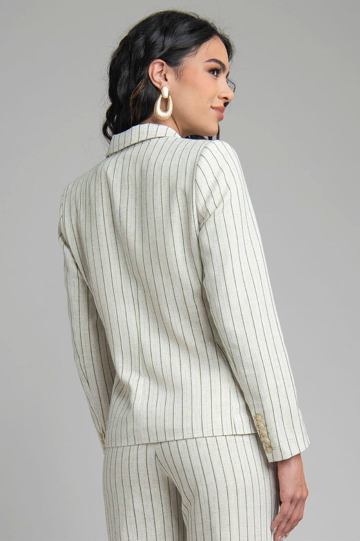 Saco Estampado De Rayas