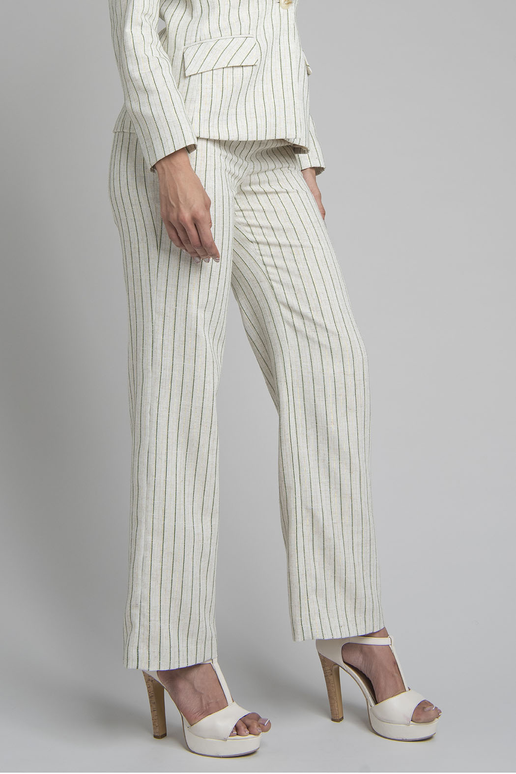 Pantalon Estampado De Rayas