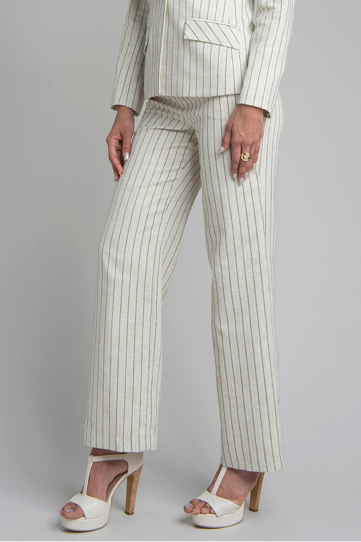 Pantalon Estampado De Rayas