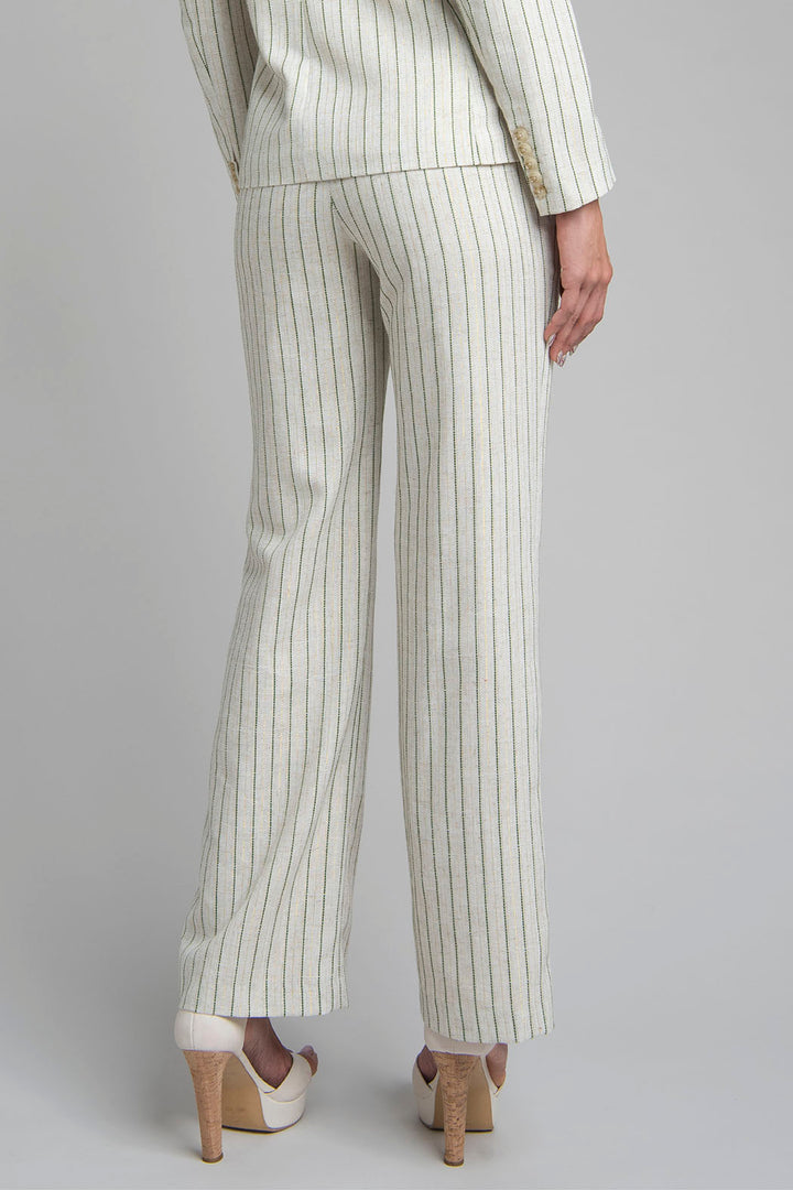 Pantalon Estampado De Rayas