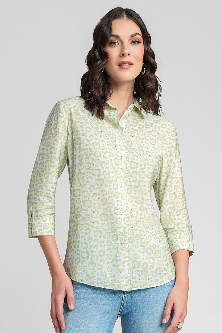 Blusa Camisera Estampada