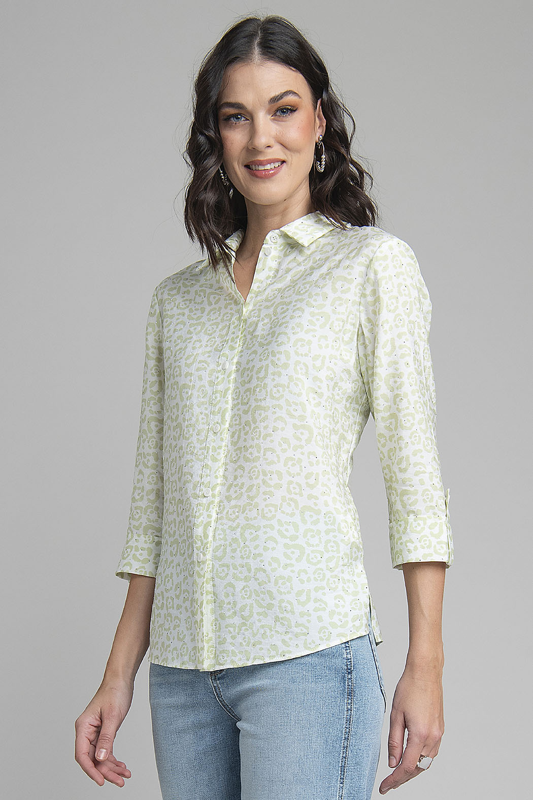 Blusa Camisera Estampada