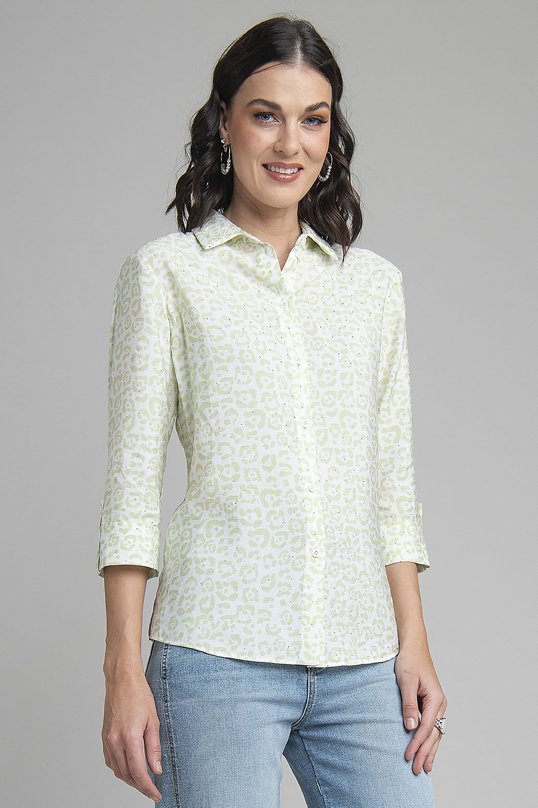 Blusa Camisera Estampada