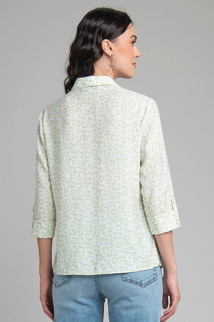 Blusa Camisera Estampada