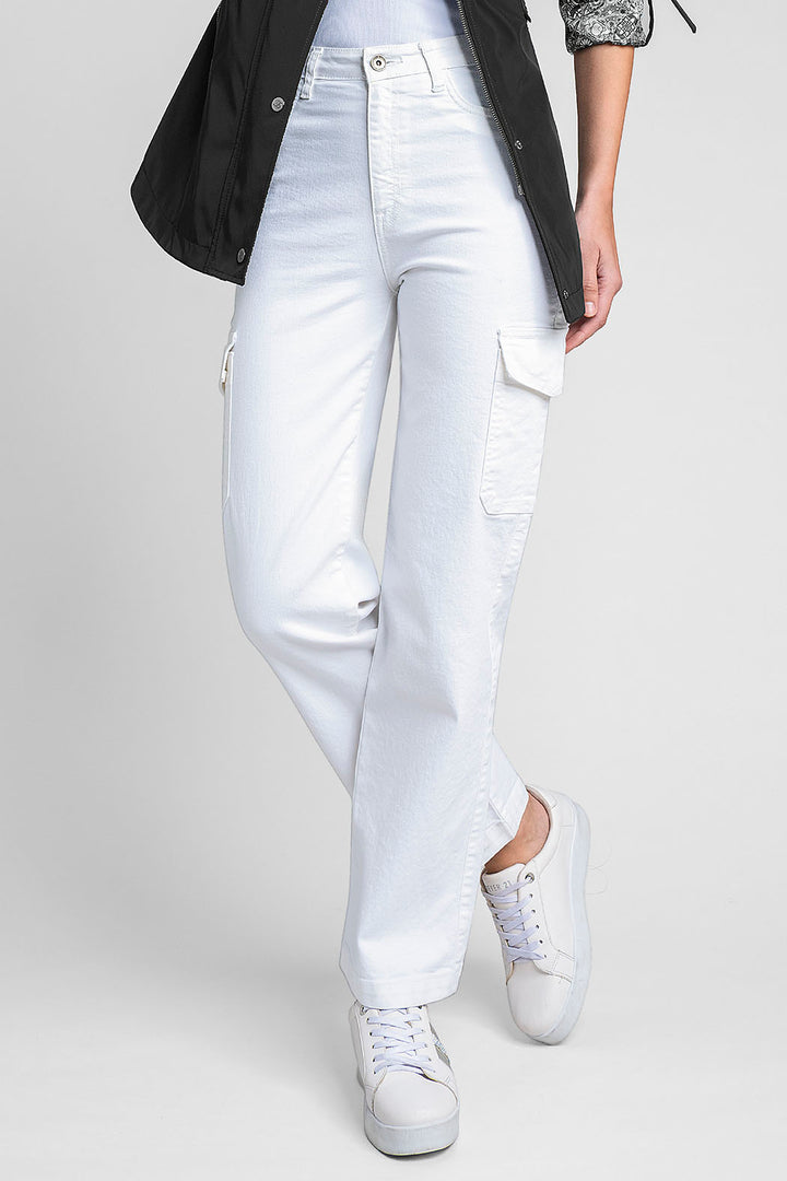Pantalon De Mezclilla Tipo Cargo
