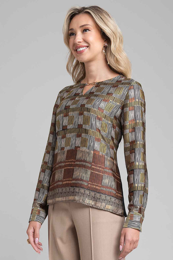 Blusa Estampada De Satin