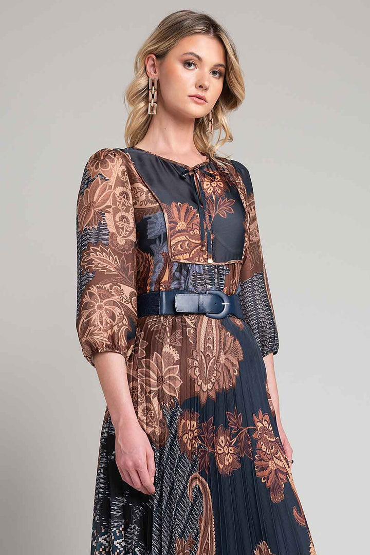 Blusa Estampada Con Manga 3/4