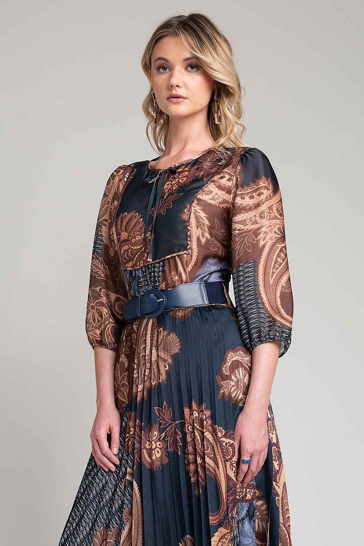 Blusa Estampada Con Manga 3/4