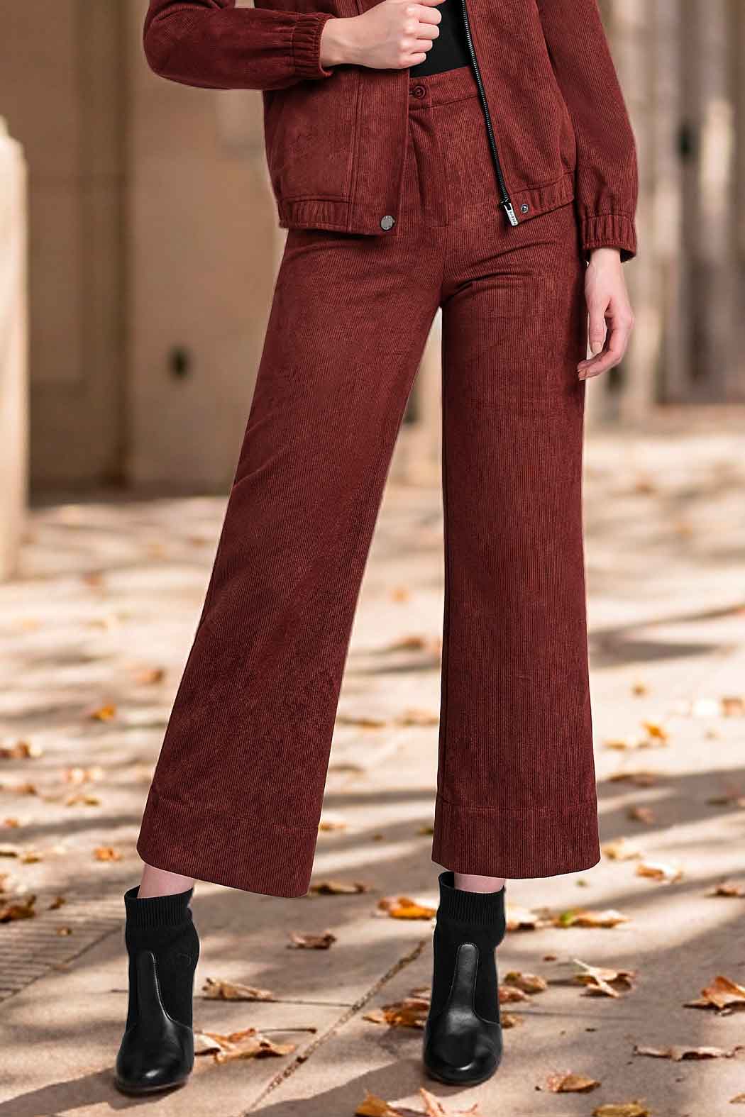 Pantalon Liso Corte Recto