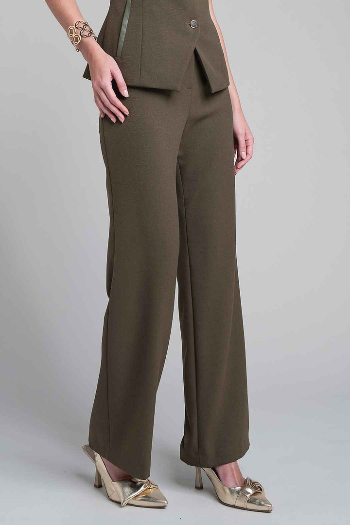 Pantalon De Vestir Corte Recto