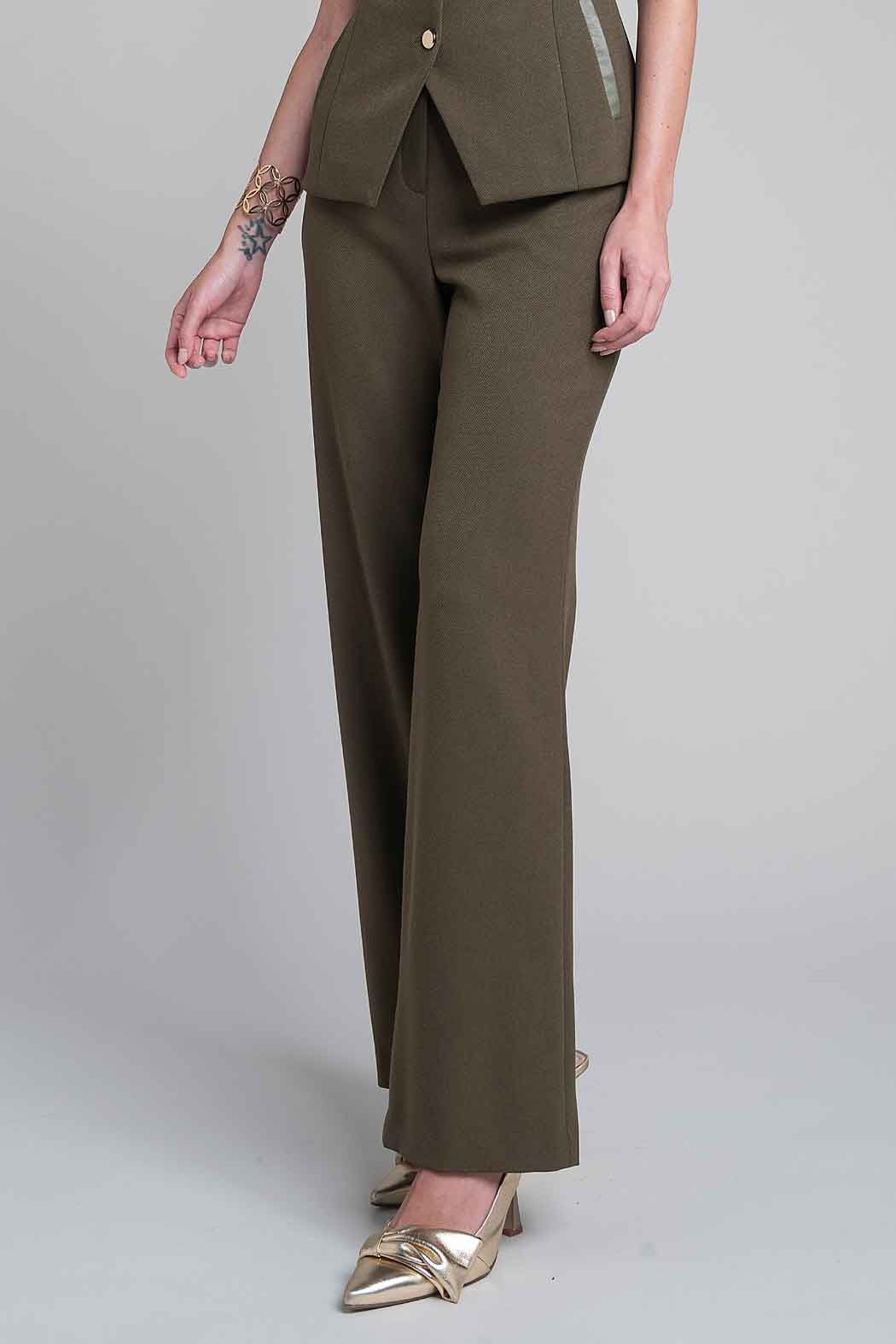 Pantalon De Vestir Corte Recto