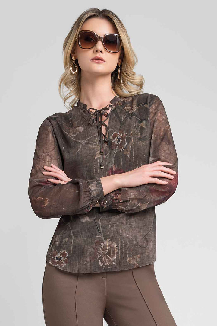 Blusa Con Amarre En Escote