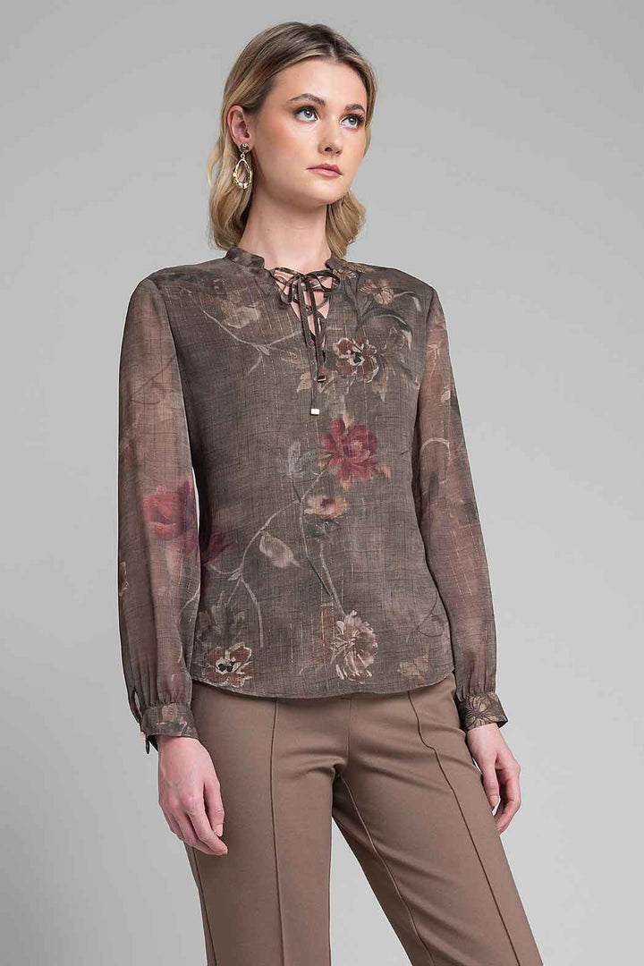 Blusa Con Amarre En Escote