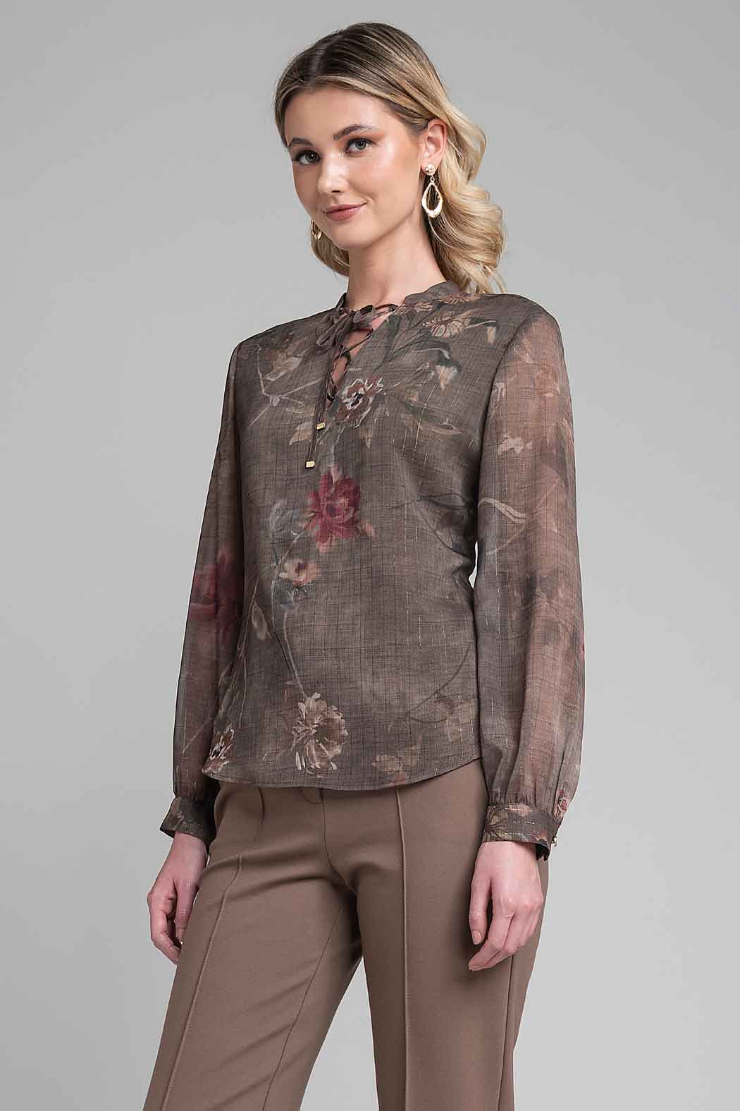 Blusa Con Amarre En Escote