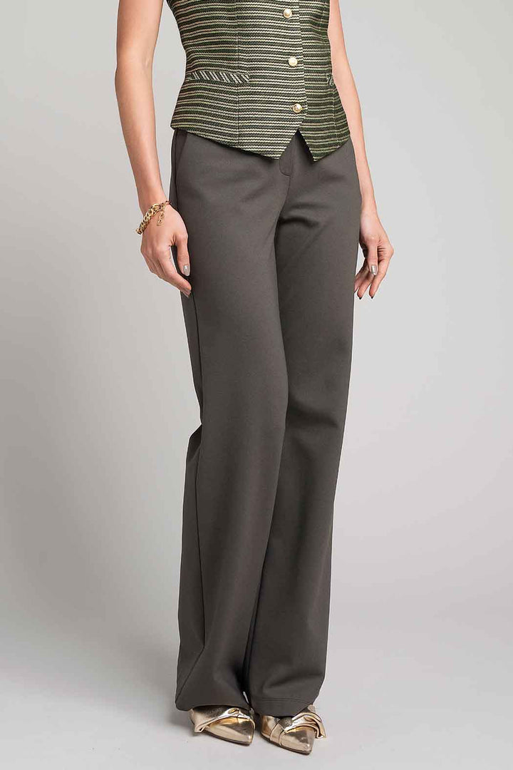 Pantalon De Vestir Corte Recto