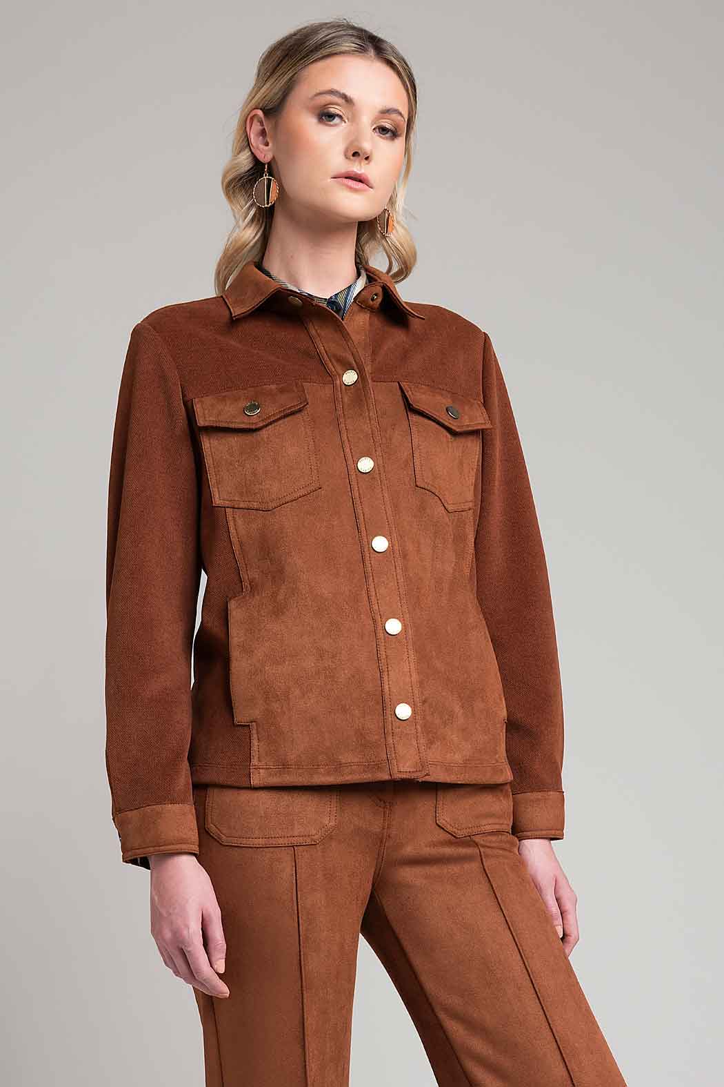 Camisola Con Botones Al Frente