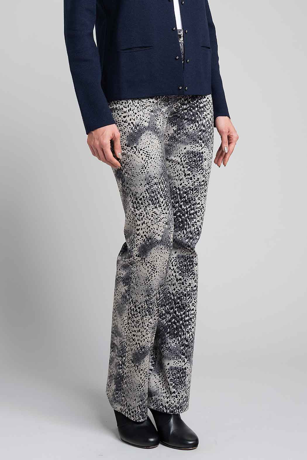 Pantalon Con Estampado Animal Print