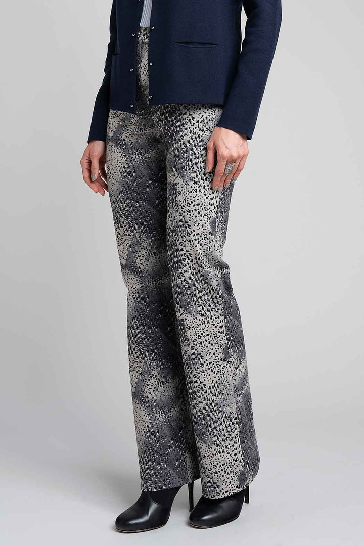 Pantalon Con Estampado Animal Print