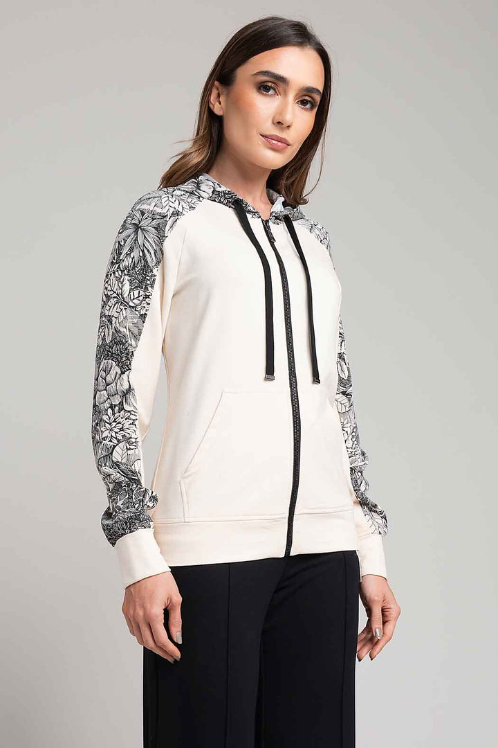 Sudadera Con Estampado En Mangas