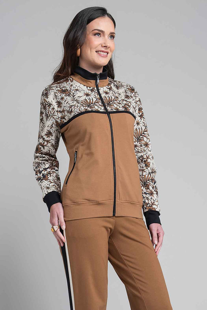 Chamarra Con Estampado Floral