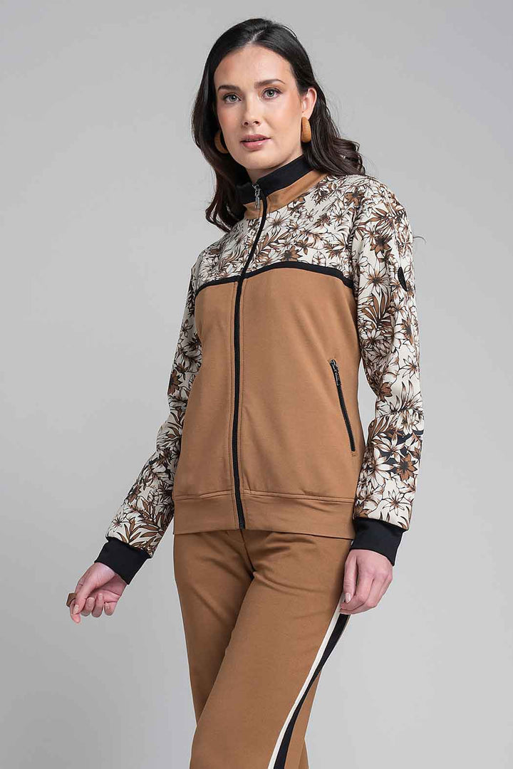 Chamarra Con Estampado Floral