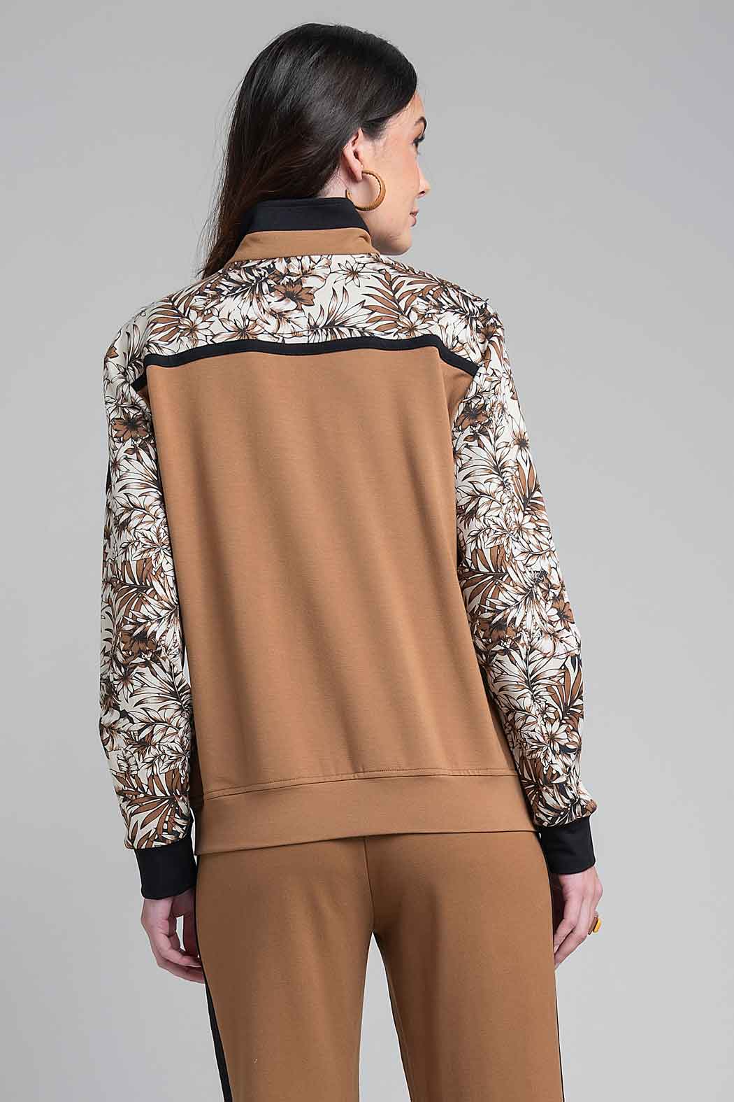 Chamarra Con Estampado Floral