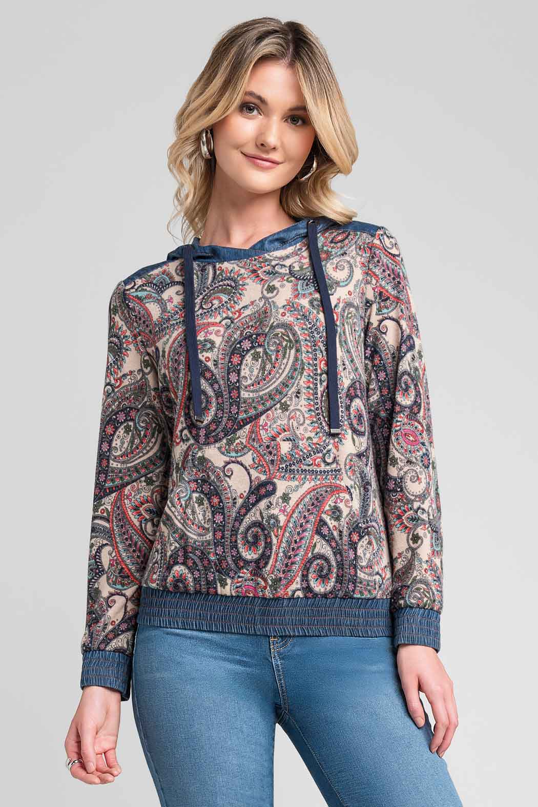 Sudadera Con Estampado Bohemio
