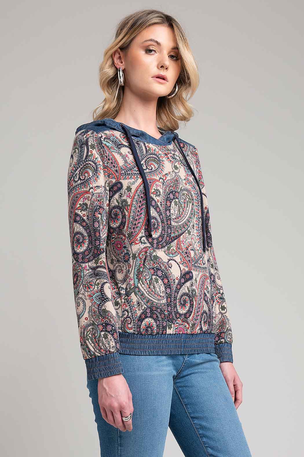 Sudadera Con Estampado Bohemio