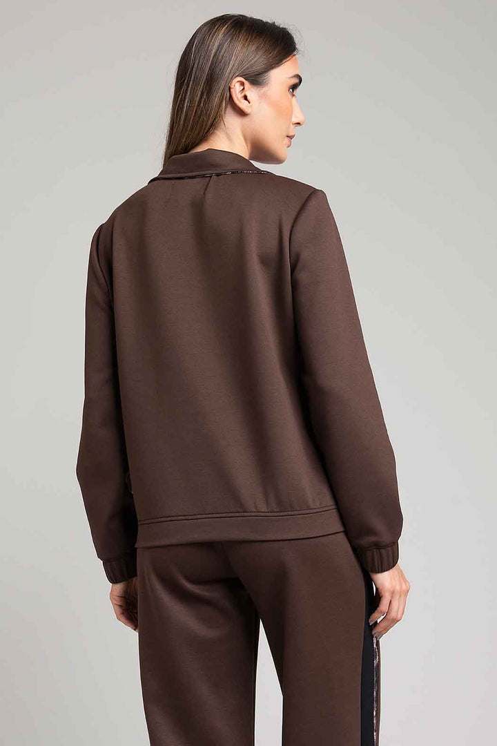 Sudadera Con Estampado Animal Print Al Frente
