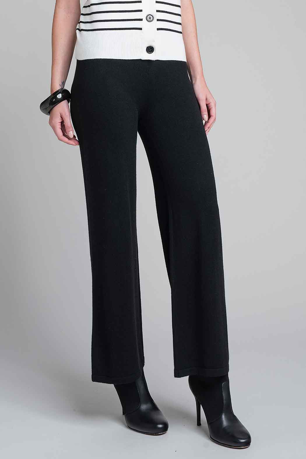 Pantalon De Punto Corte Recto
