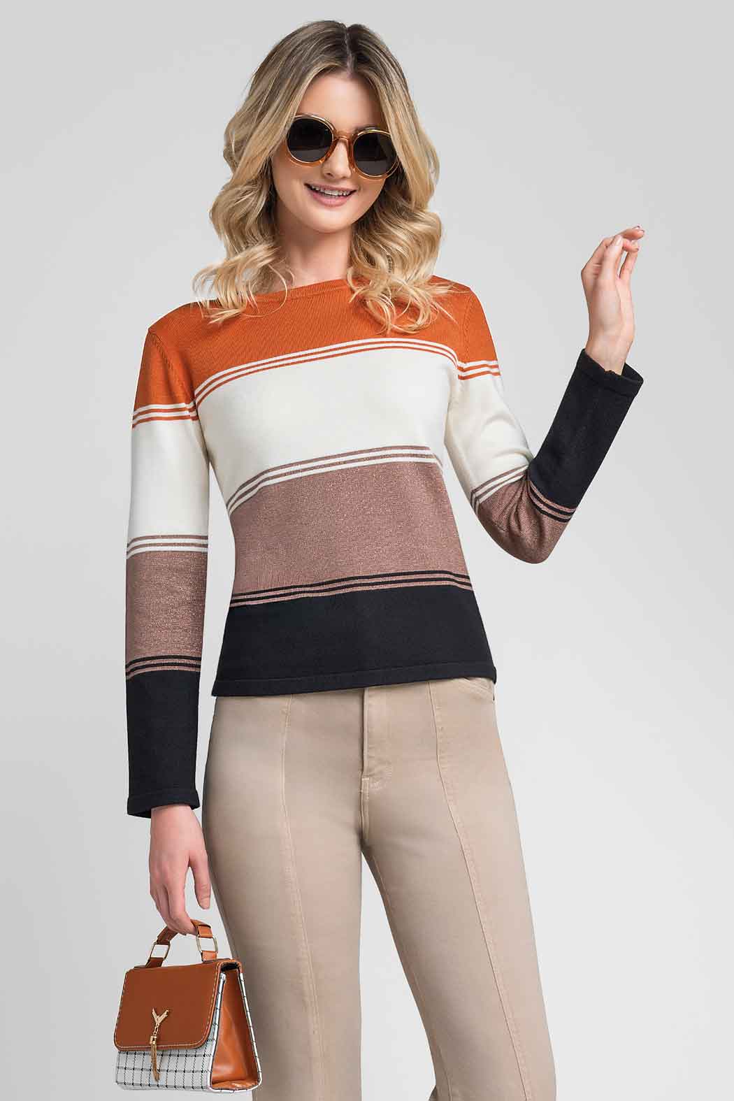 Sueter Con Franjas De Color