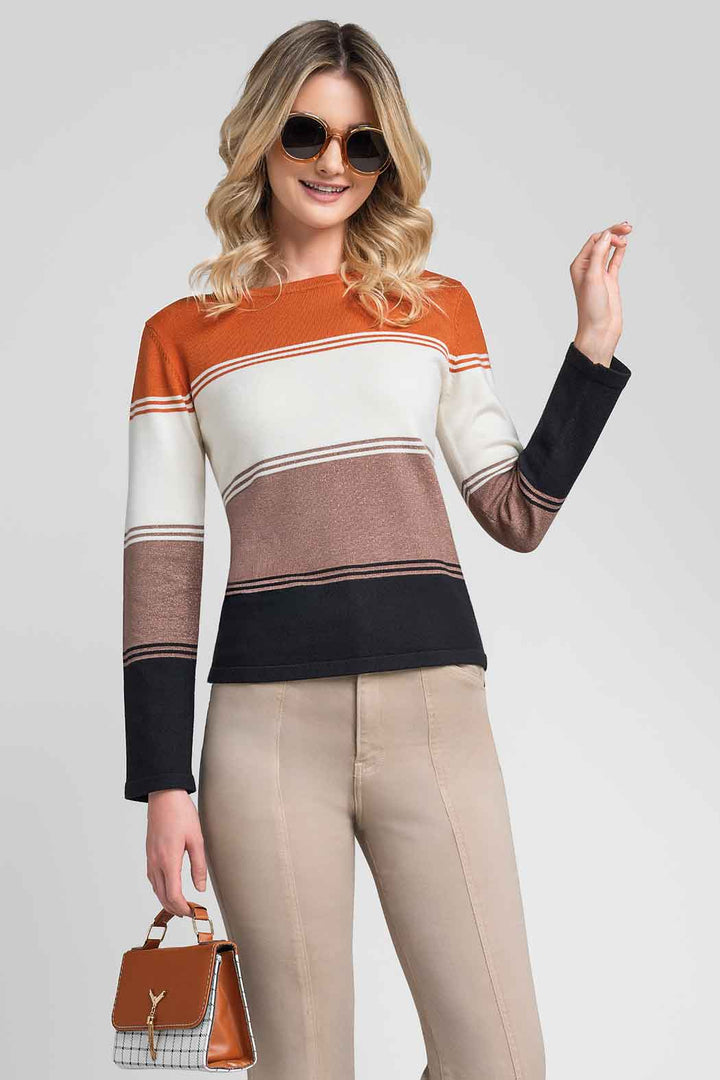Sueter Con Franjas De Color