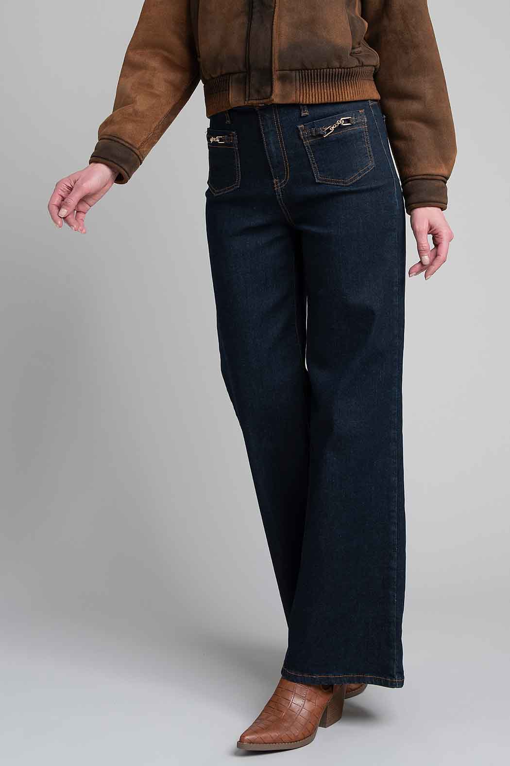 Jeans Con Bolsas Al Frente