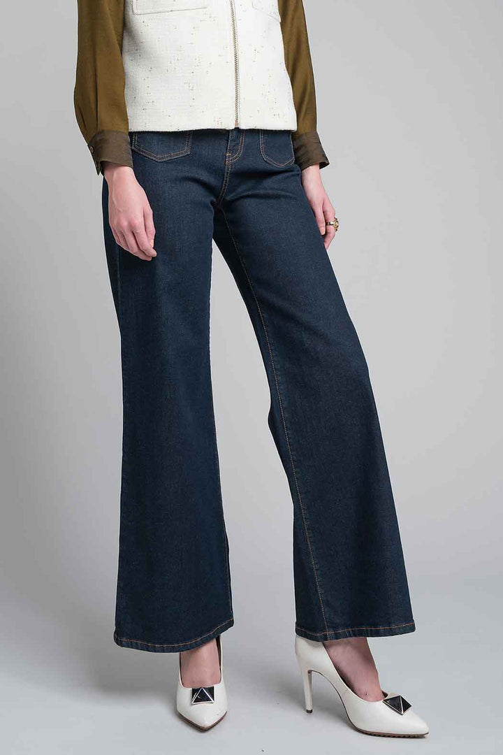 Jeans Con Bolsas Al Frente