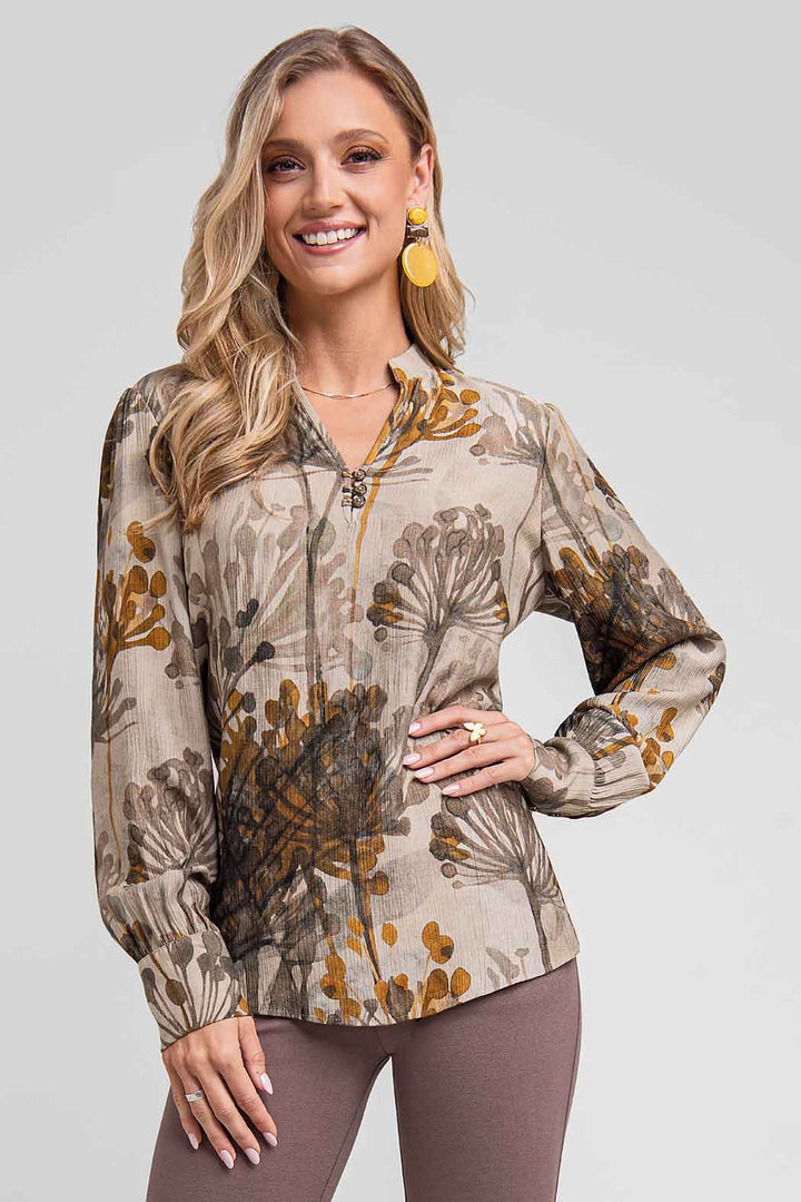 Blusa Con Estampado Floral
