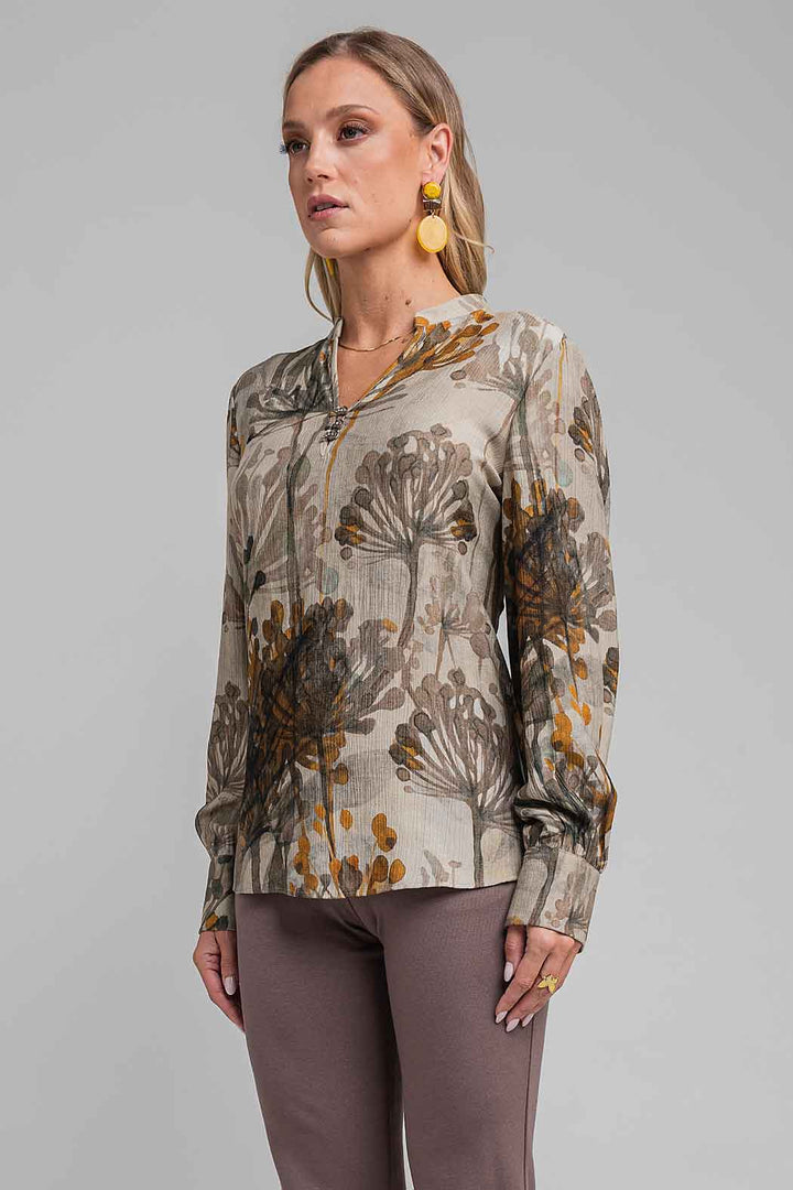 Blusa Con Estampado Floral