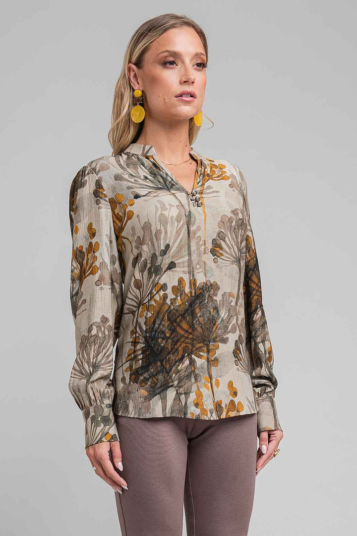 Blusa Con Estampado Floral