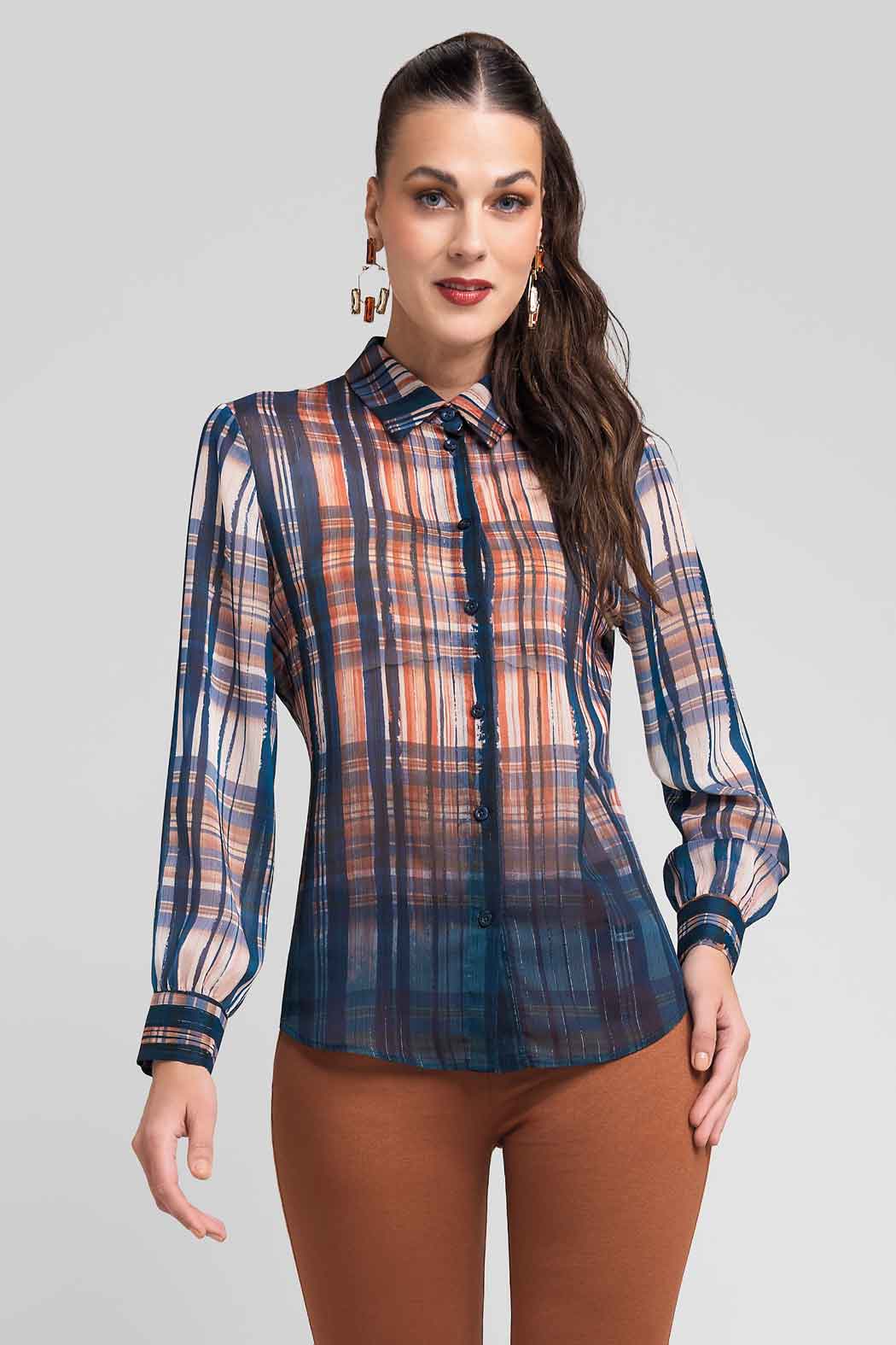 Blusa Estampada Camisera