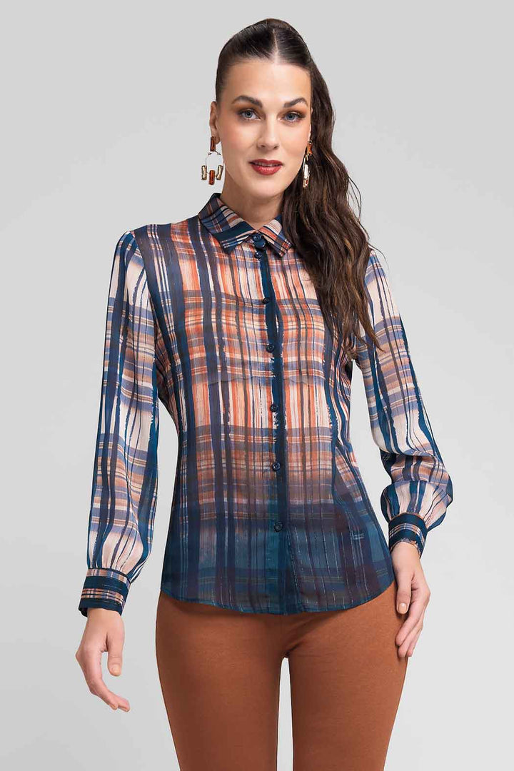 Blusa Estampada Camisera