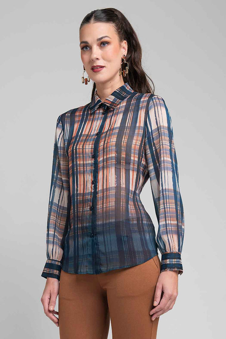 Blusa Estampada Camisera
