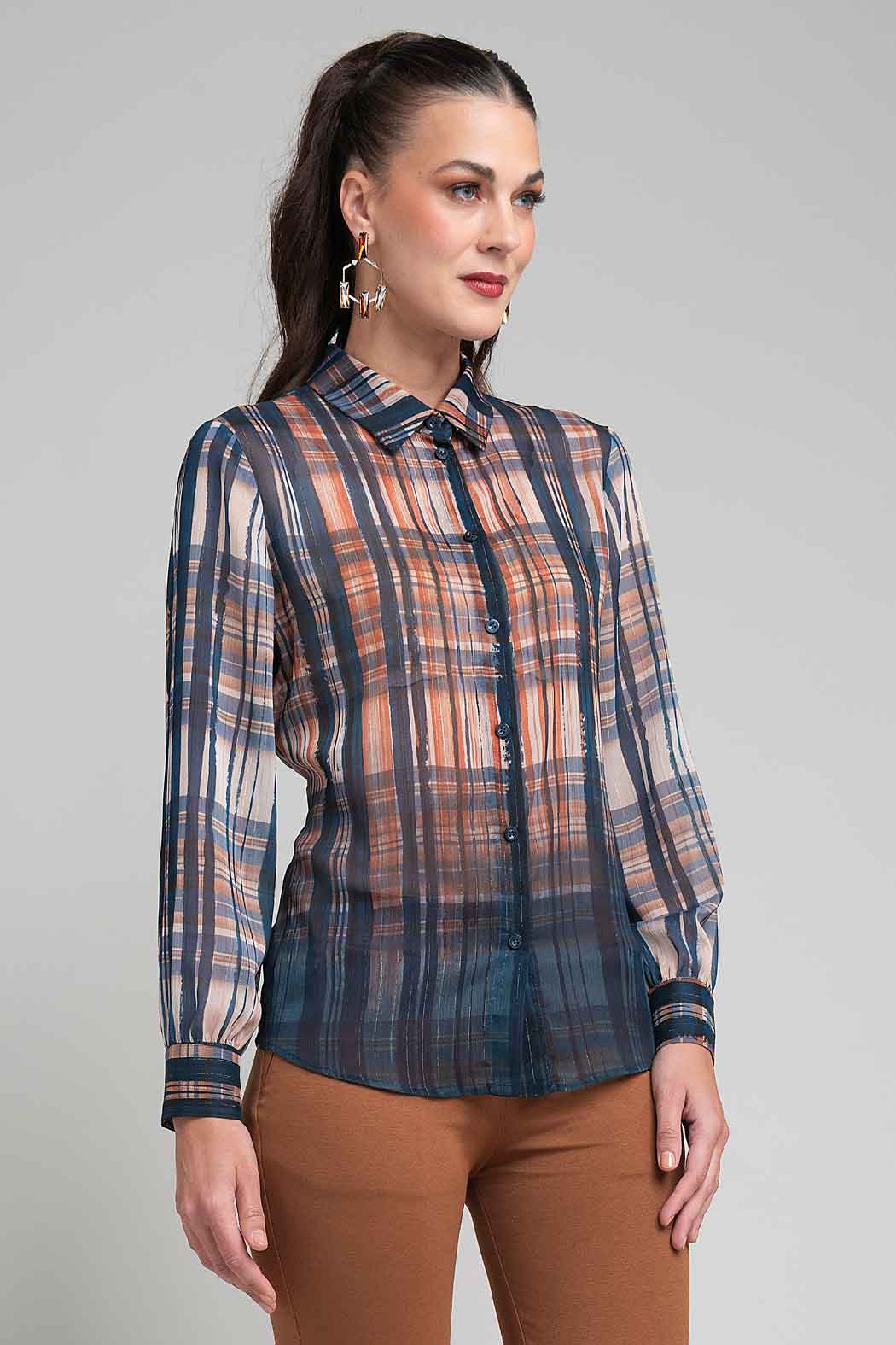 Blusa Estampada Camisera