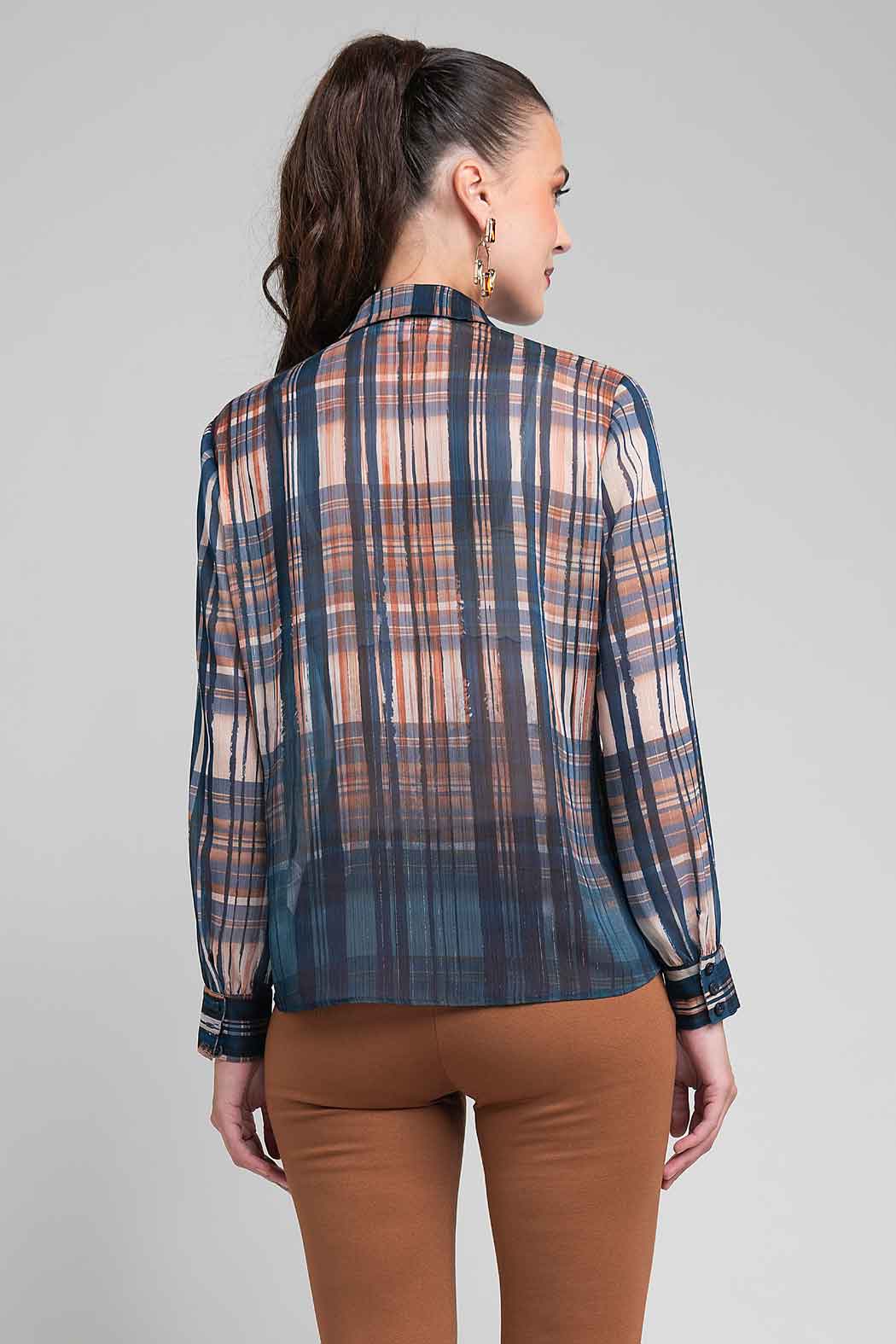Blusa Estampada Camisera