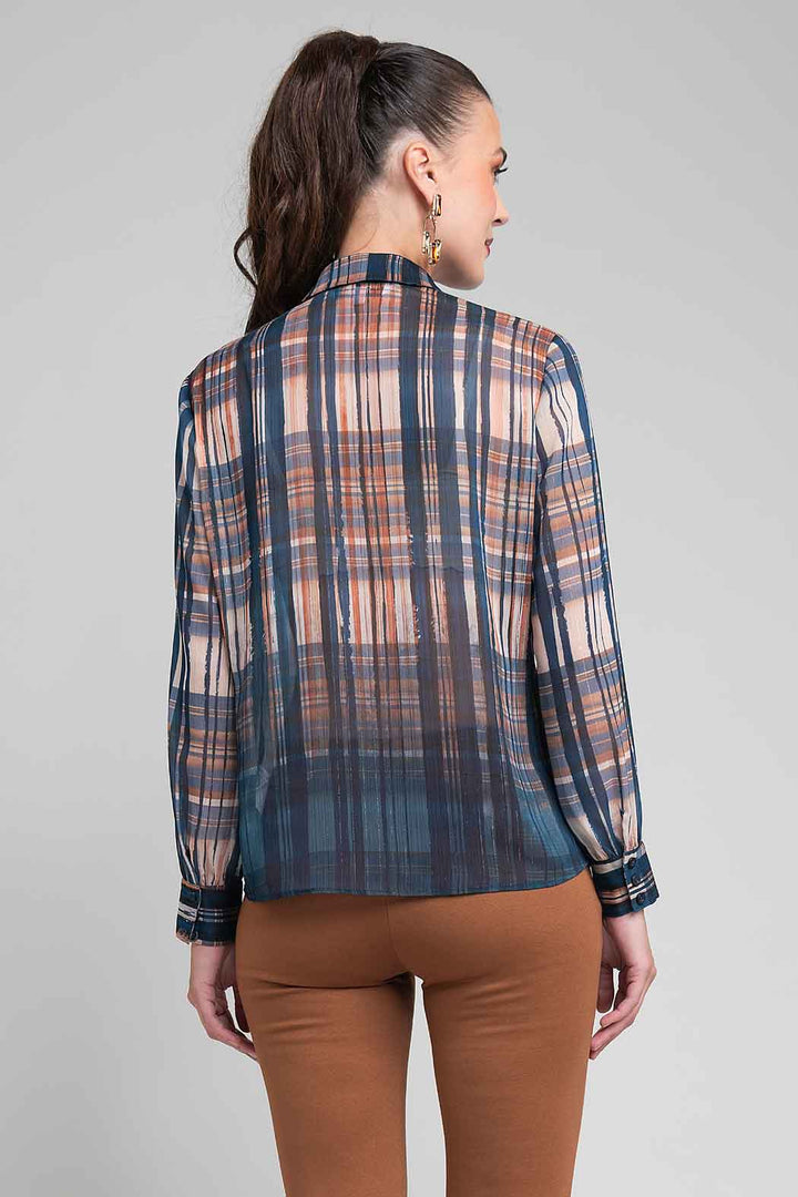 Blusa Estampada Camisera
