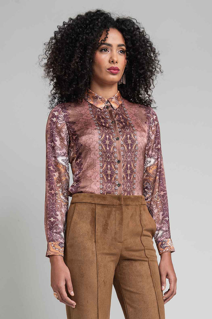Blusa Camisera Estampada