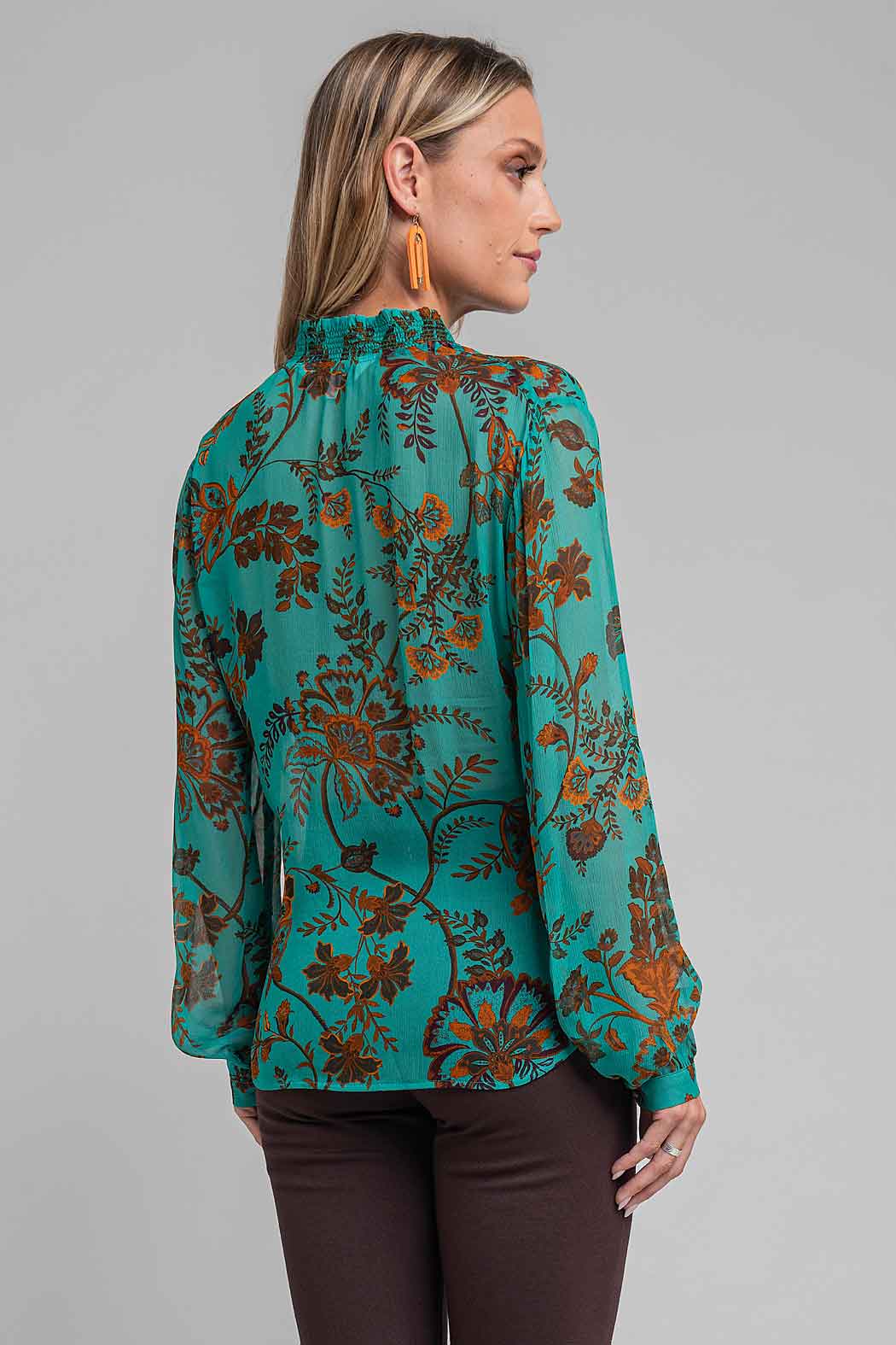 Blusa Con Estampado Floral